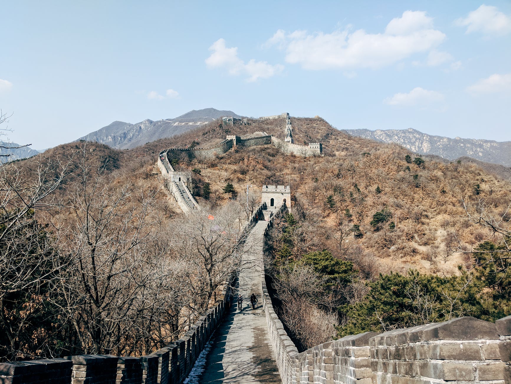 landscape photography of the great wall of china